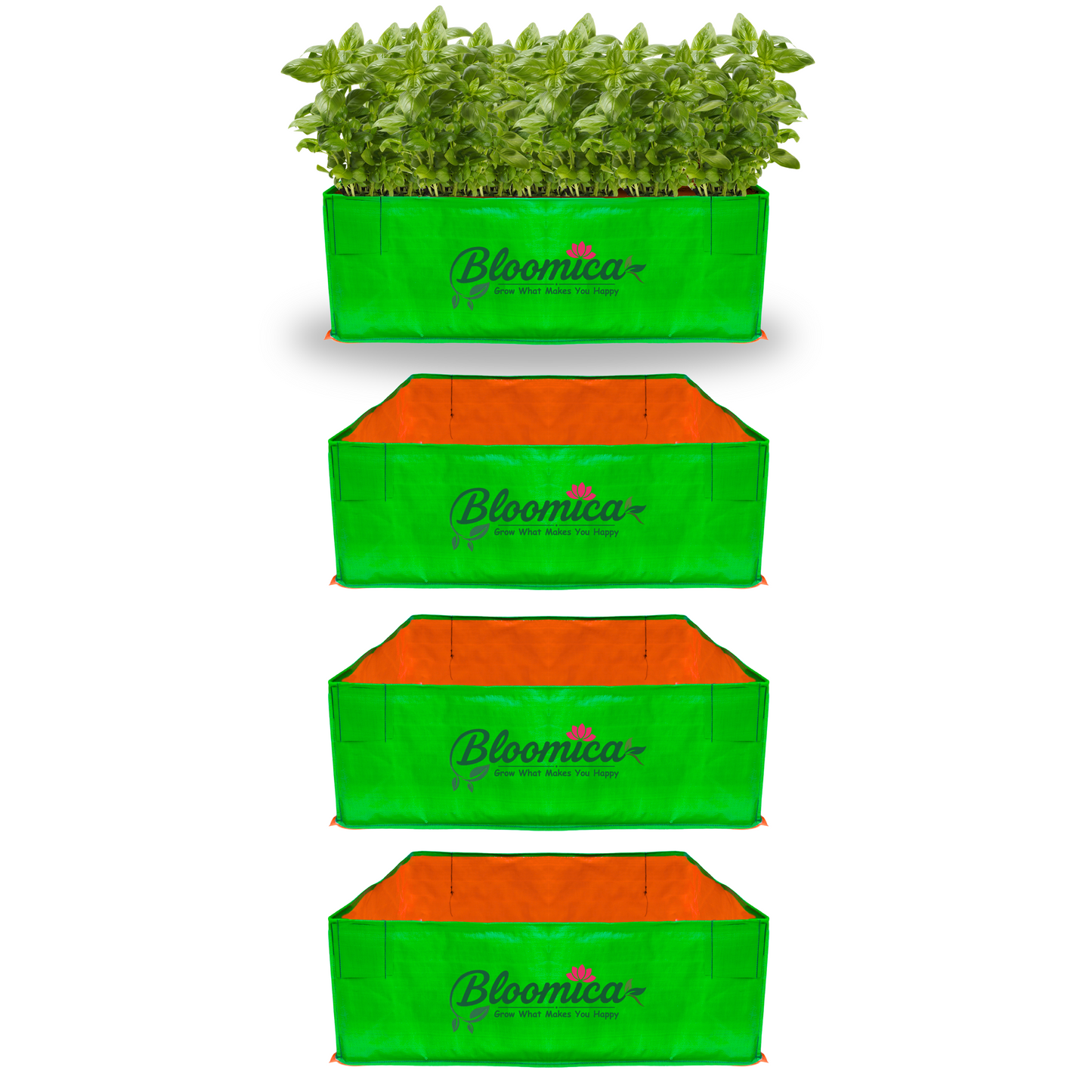 18x12x9 Inches (1½x1x¾ Ft ) - 260 GSM HDPE Rectangular Grow Bag
