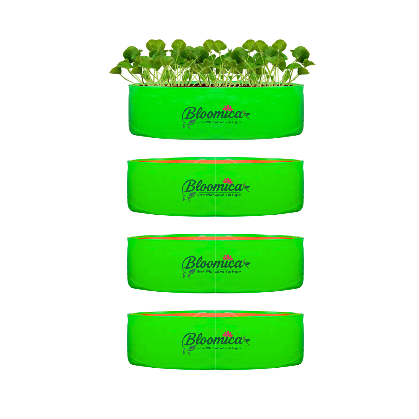 18x9 Inches (1½x¾ Ft) - 260 GSM HDPE Round Spinach Grow Bag