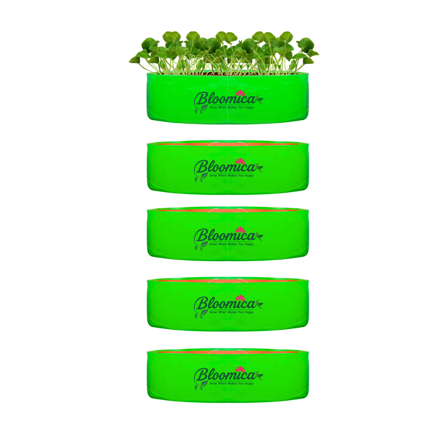 18x9 Inches (1½x¾ Ft) - 260 GSM HDPE Round Spinach Grow Bag