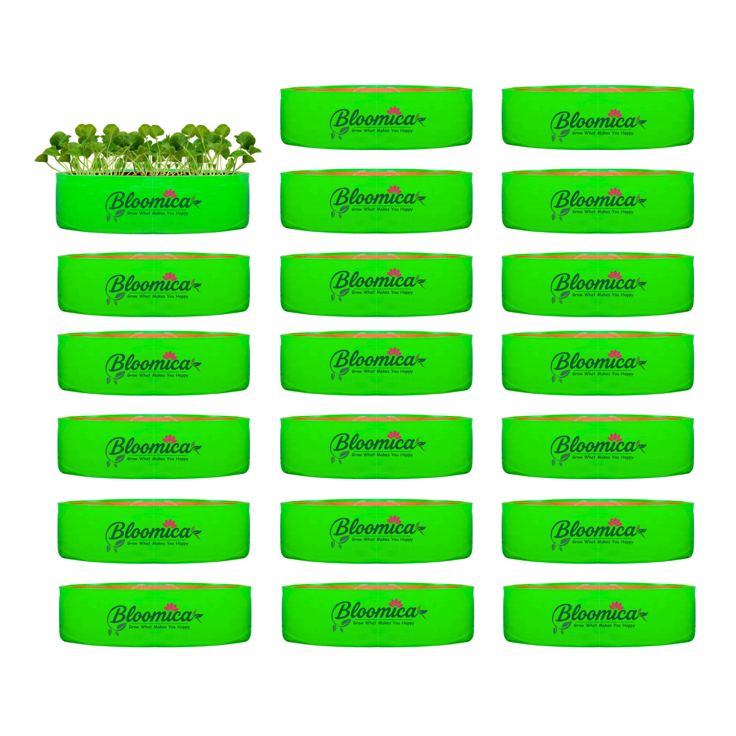 18x9 Inches (1½x¾ Ft) - 260 GSM HDPE Round Spinach Grow Bag