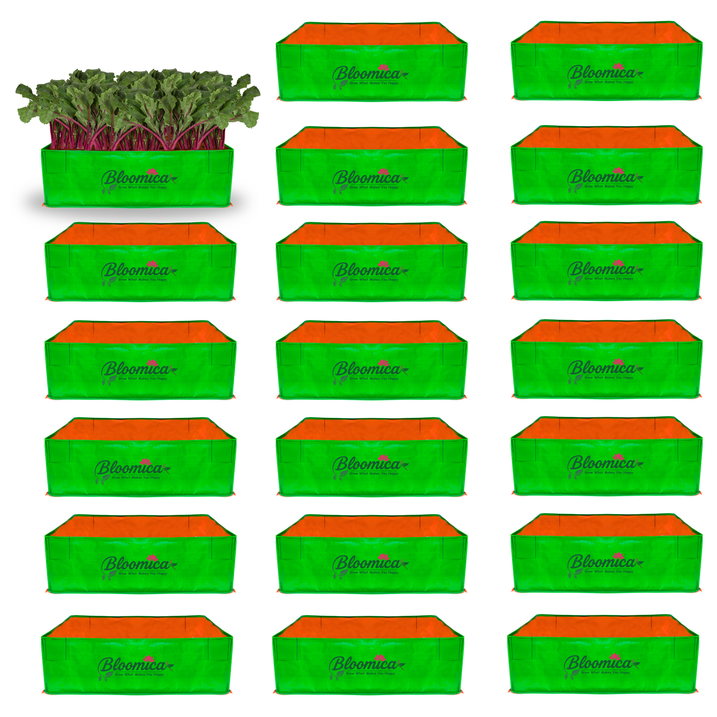 36x24x12 Inches (3x2x1 Ft) - 260 GSM HDPE Rectangular Grow Bag