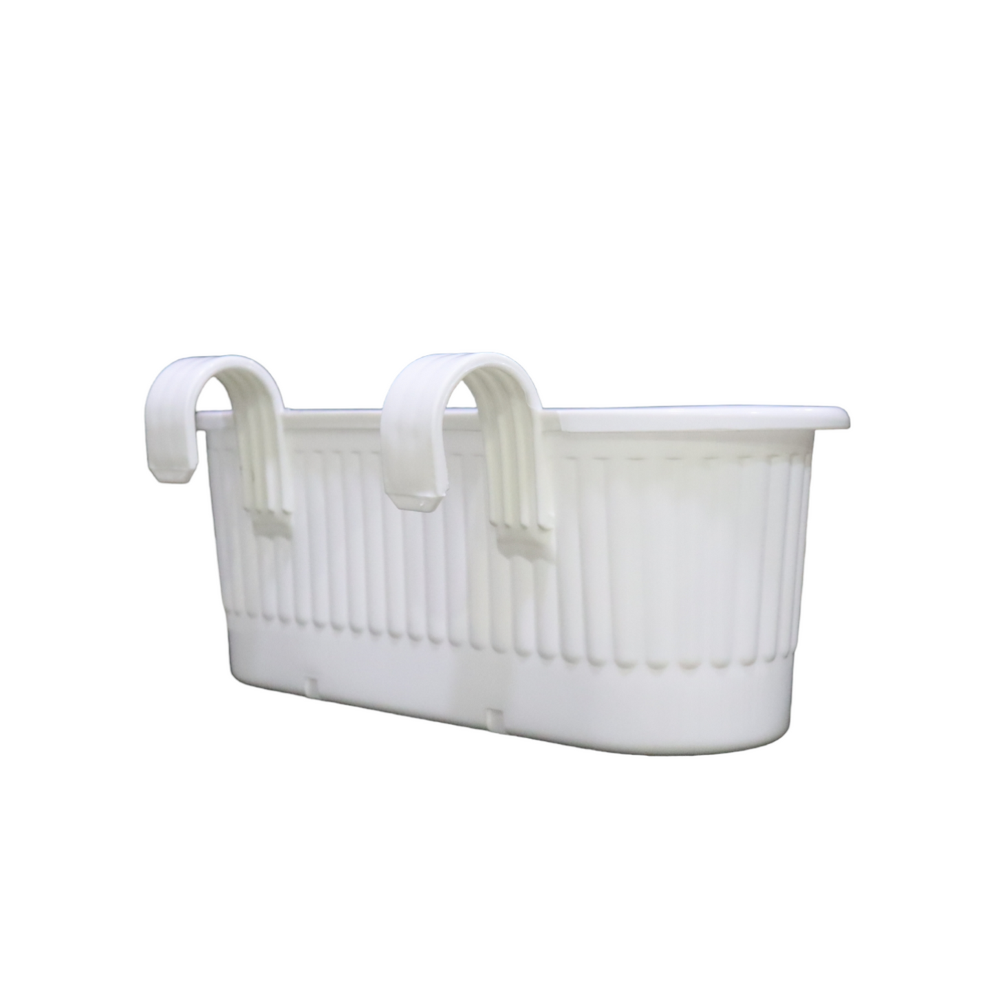 Balcony Railing Planter - White Colour
