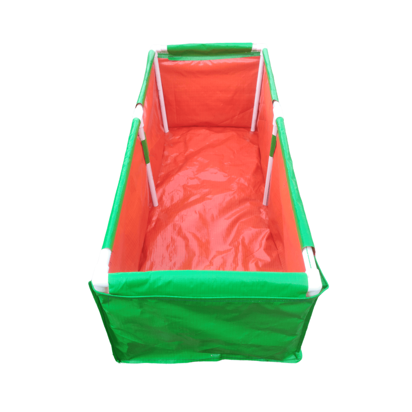 60x24x18 Inches (5x2x1.5 Ft) - 220 GSM HDPE Rectangular Grow Bag With Supporting PVC Pipes