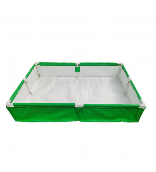 72x48x12 Inches (6x4x1 Ft) - 400 GSM HDPE Rectangular Grow Bag With Supporting PVC Pipes