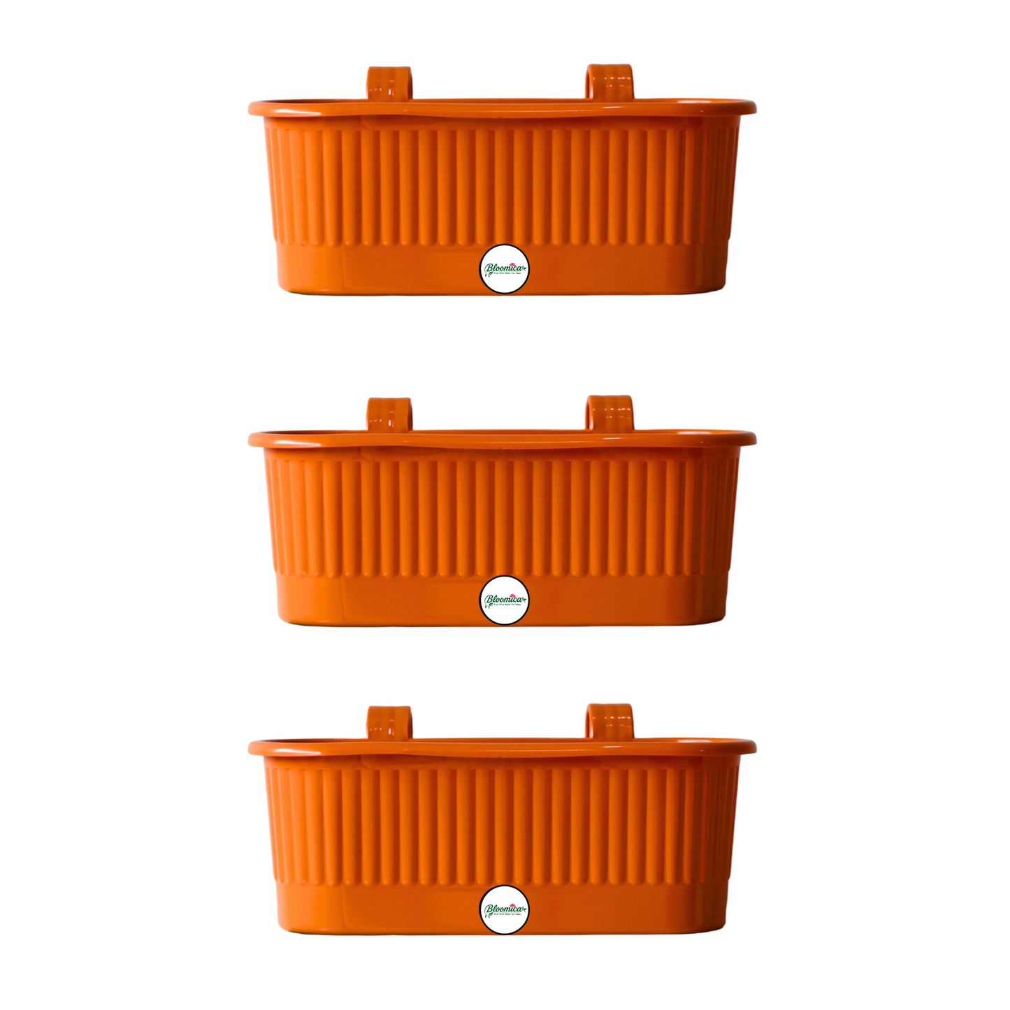 Balcony Railing Planter - Terracotta Colour