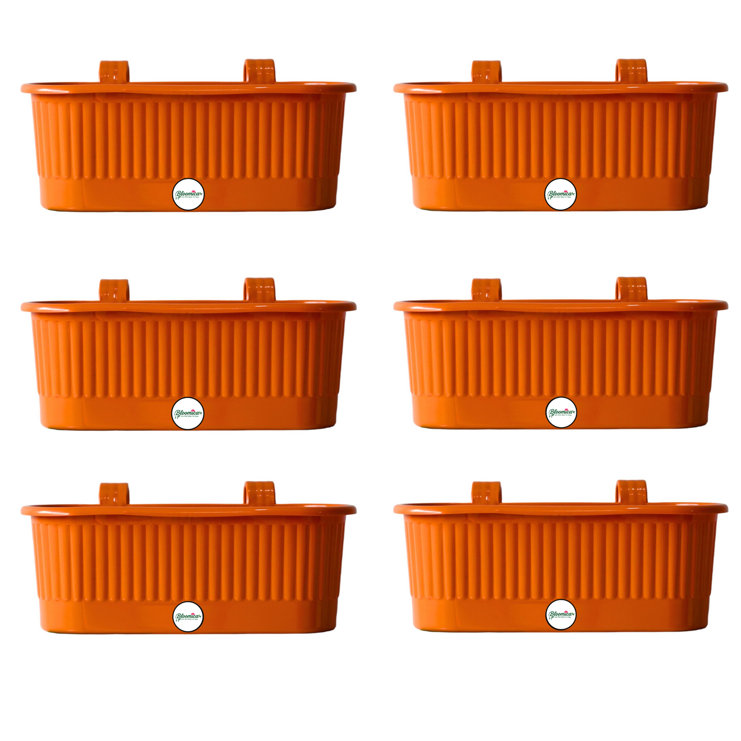Balcony Railing Planter - Terracotta Colour