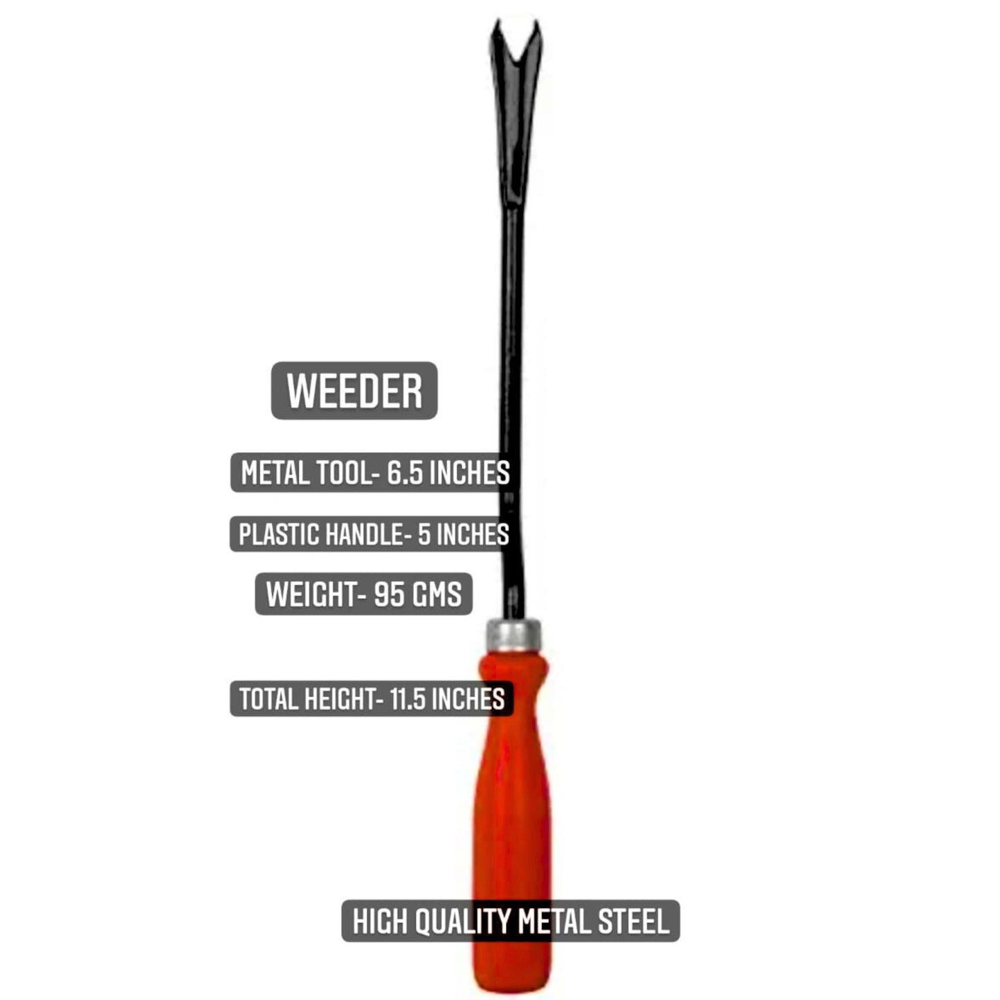 Handheld Weeder with Plastic Handle - Essential Gardening Tool