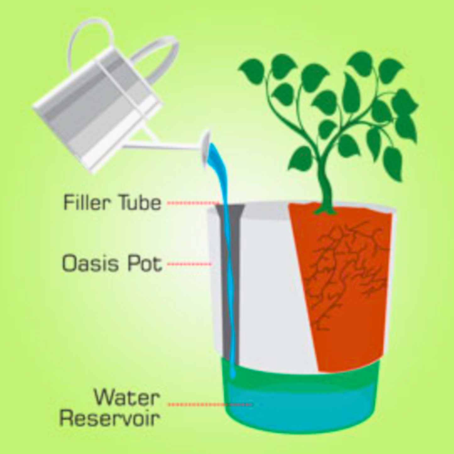 HydroGlow Effortless Self-Watering Indoor Planter