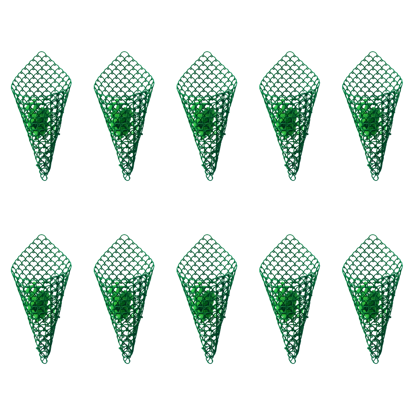Orchid Cone Net Planter - Green Colour