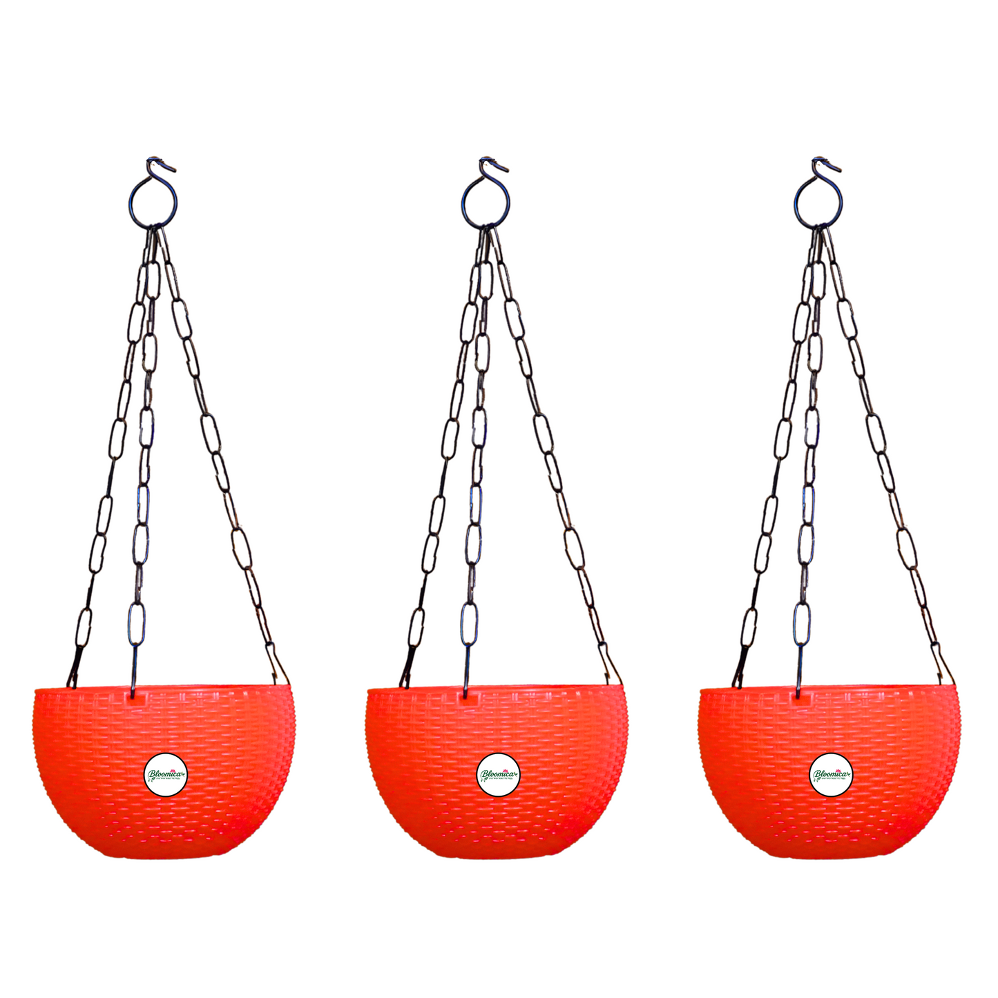 Ultra Model Virgin Plastic Hanging Pot - Red Colour