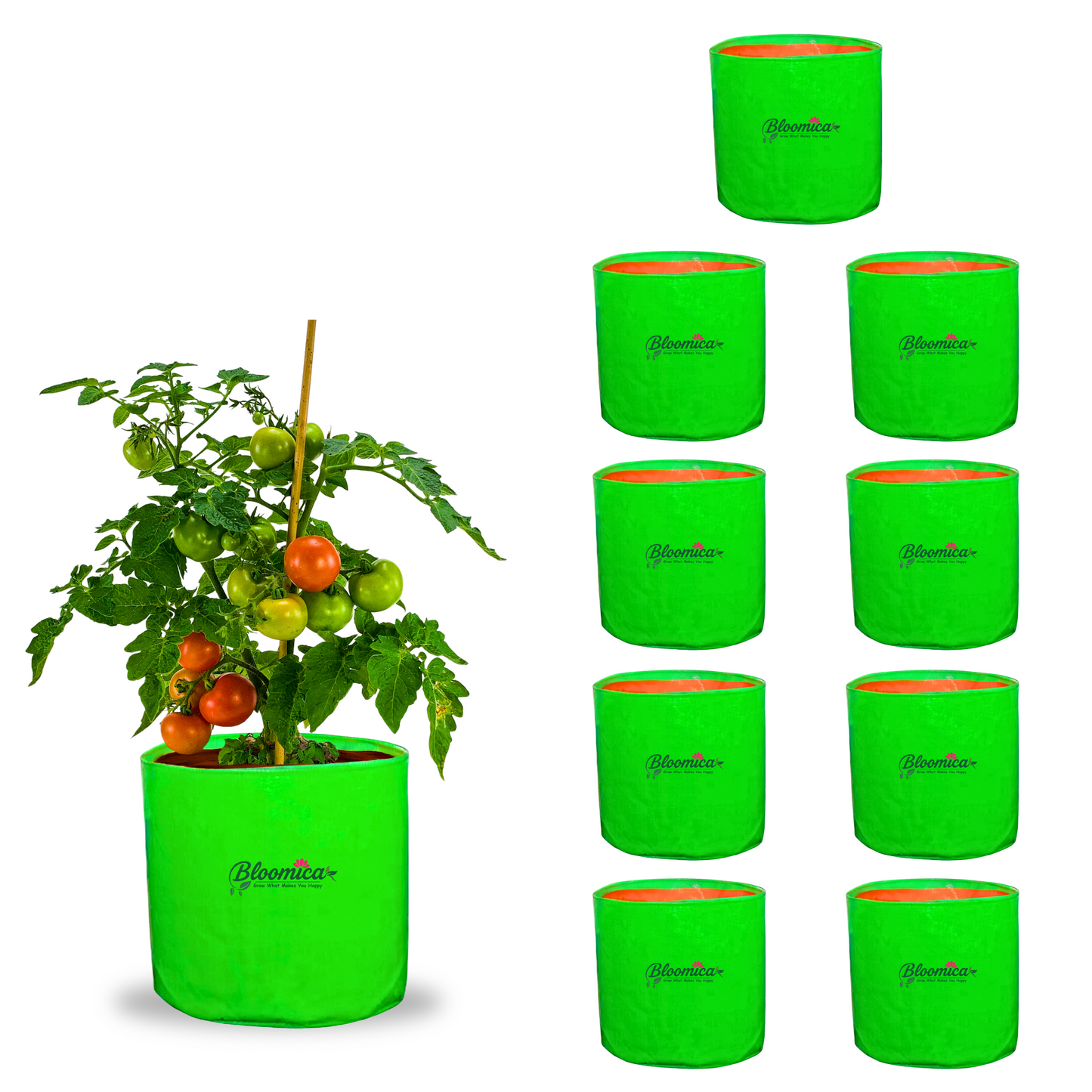 12x12 Inches (1x1 Ft) - 260 GSM HDPE Round Grow Bag