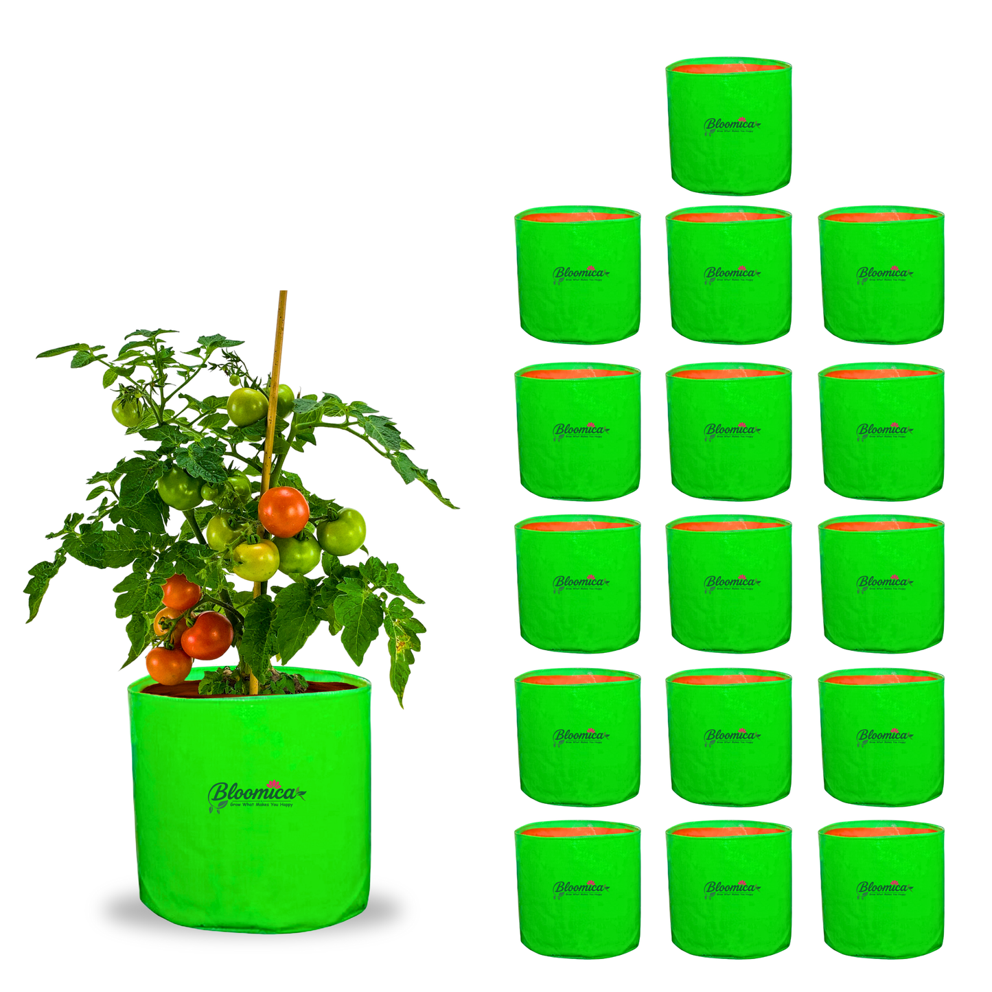 12x12 Inches (1x1 Ft) - 260 GSM HDPE Round Grow Bag