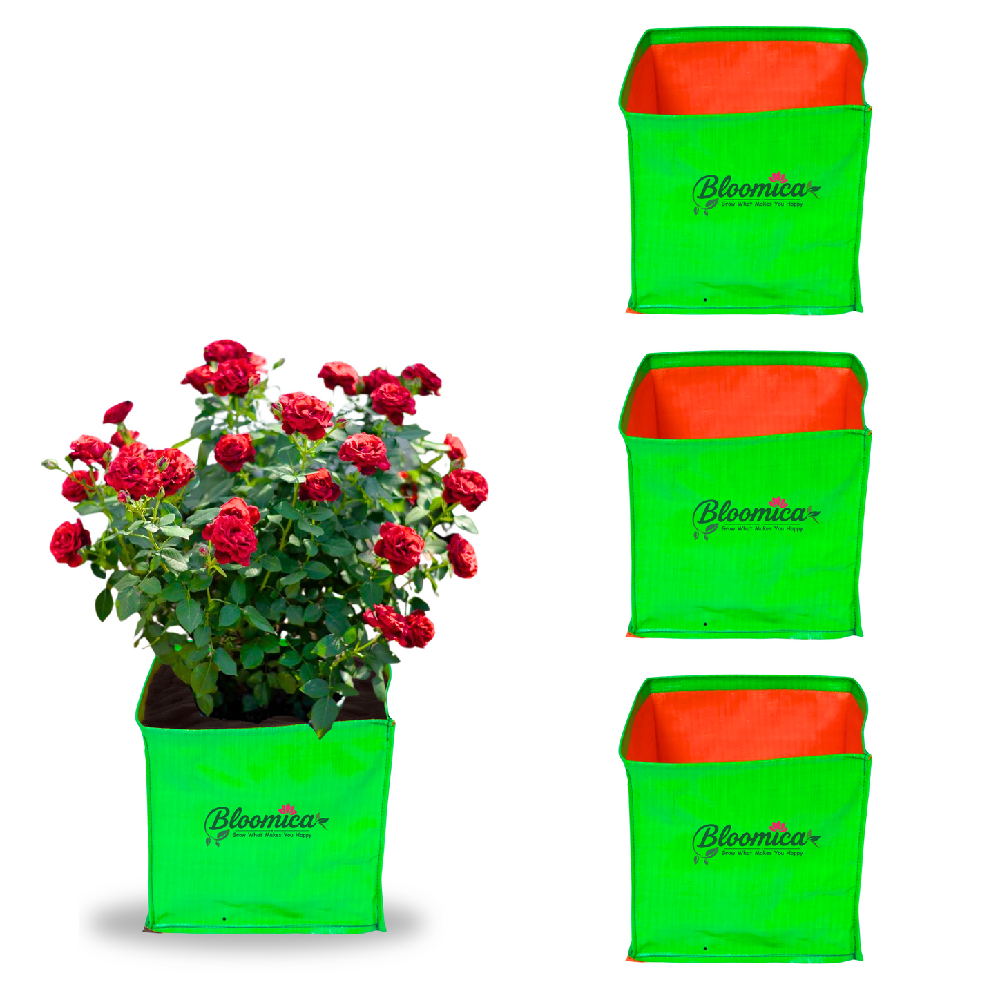 12x12x12 Inches (1x1x1 Ft) - 260 GSM HDPE Rectangular Grow Bag