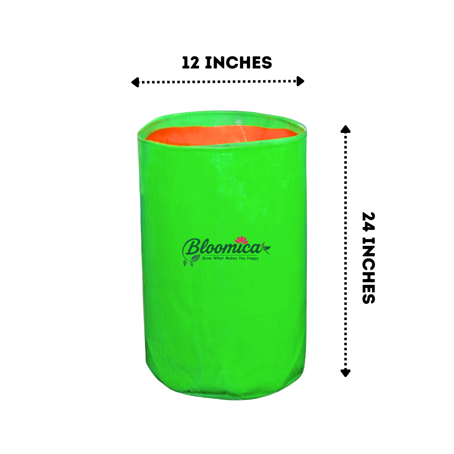 12x24 Inches (1x2 Ft) - 260 GSM HDPE Round Grow Bag