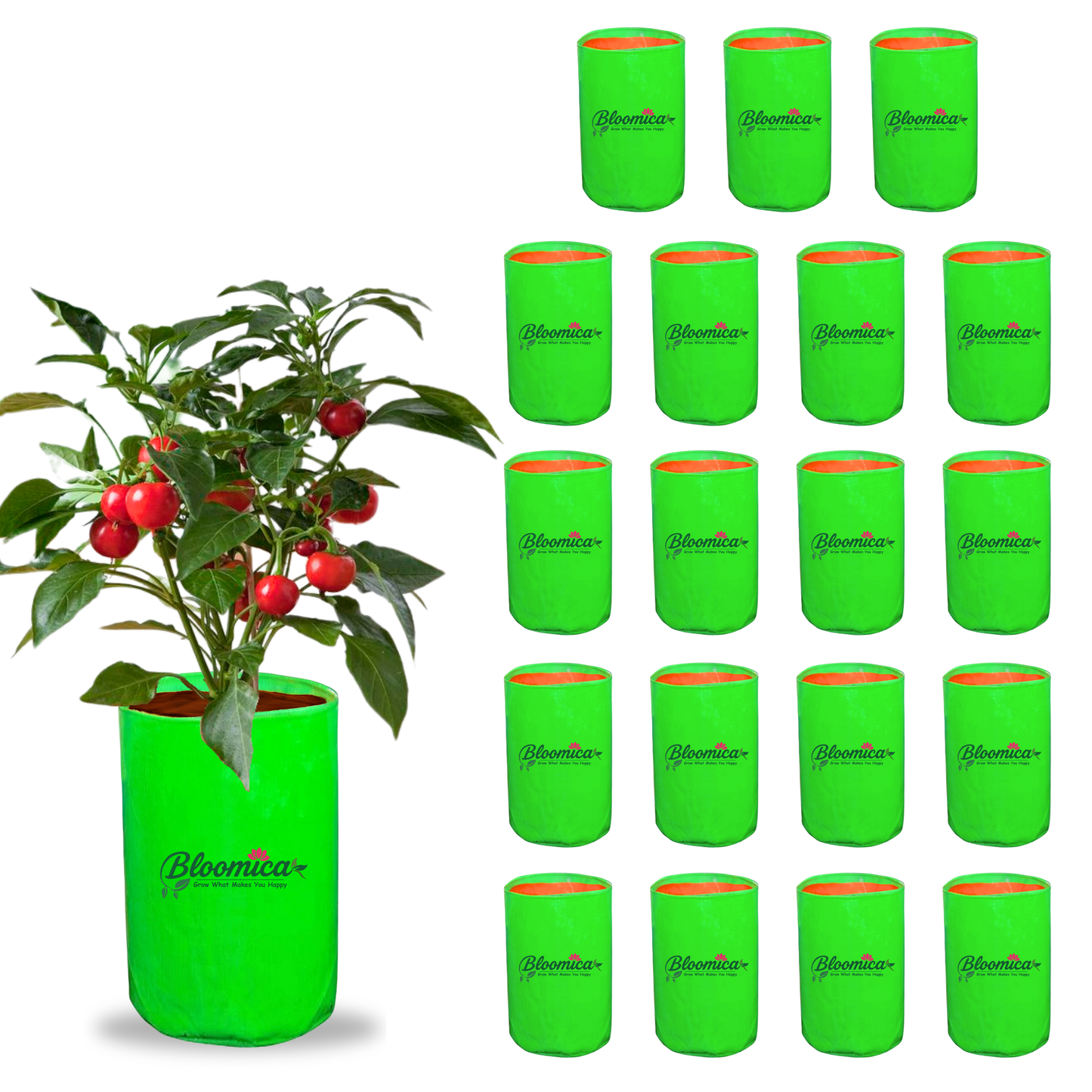 12x24 Inches (1x2 Ft) - 260 GSM HDPE Round Grow Bag