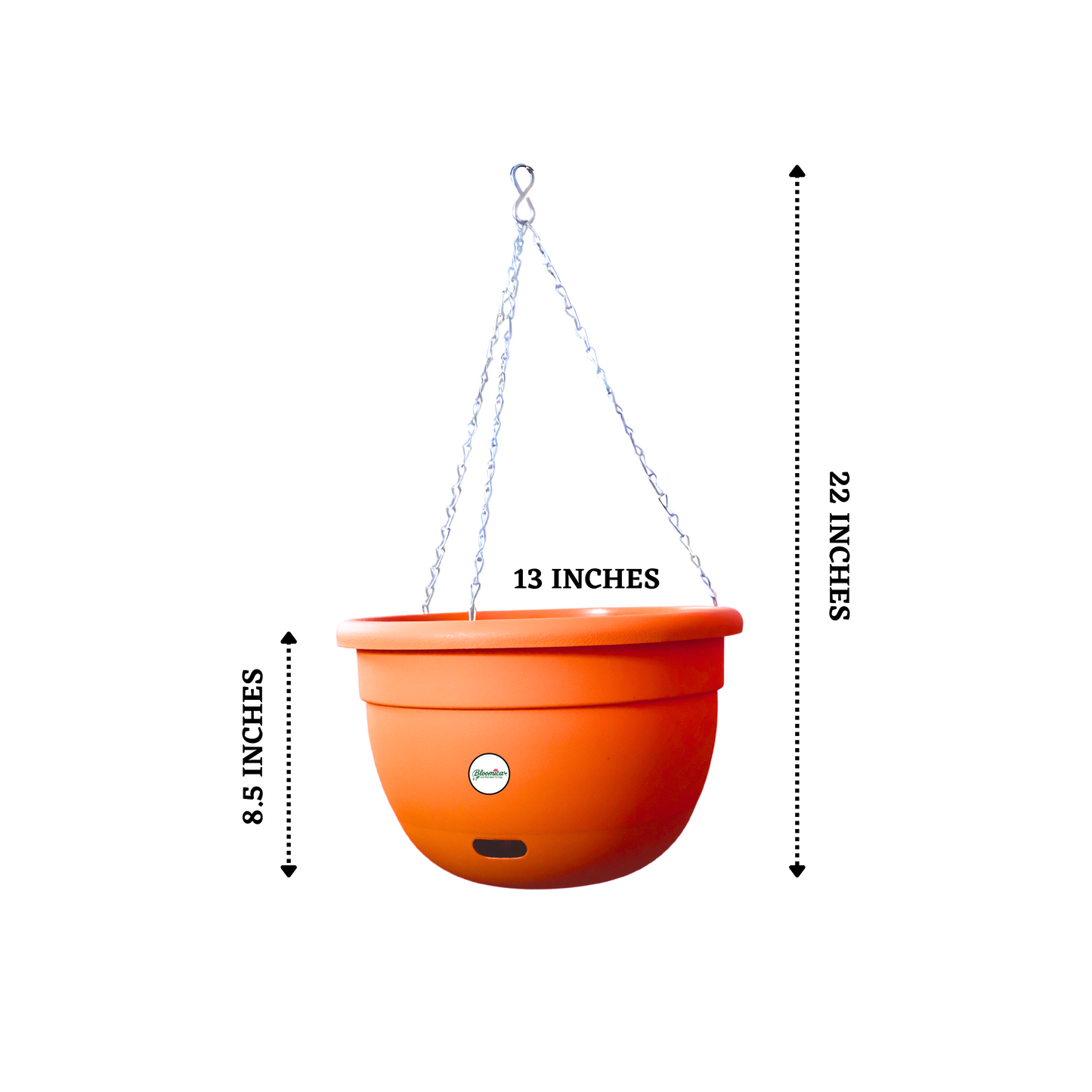13 Inch Terracotta Elegance Hanging Planter