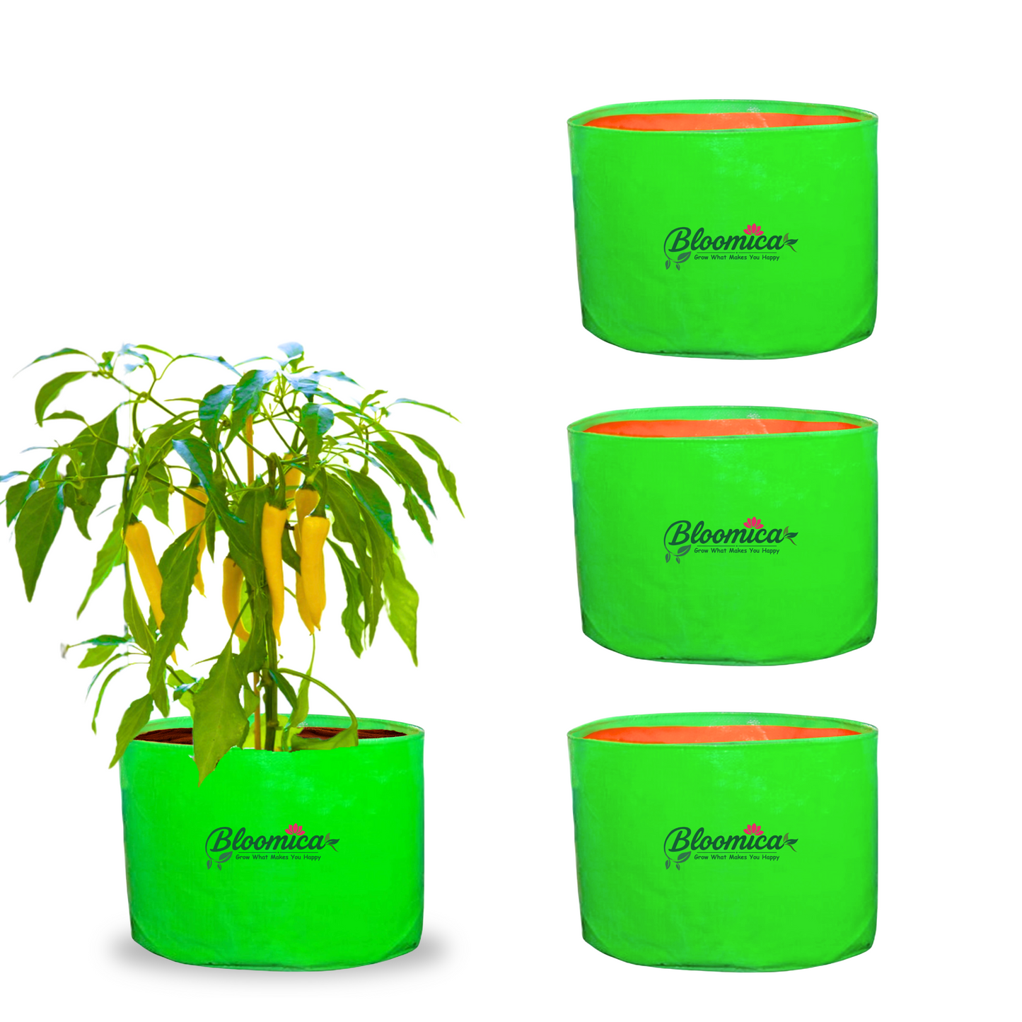 15x12 Inches (1¼x1 Ft) - 260 GSM HDPE Round Grow Bag