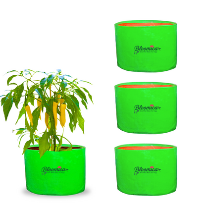15x12 Inches (1¼x1 Ft) - 260 GSM HDPE Round Grow Bag