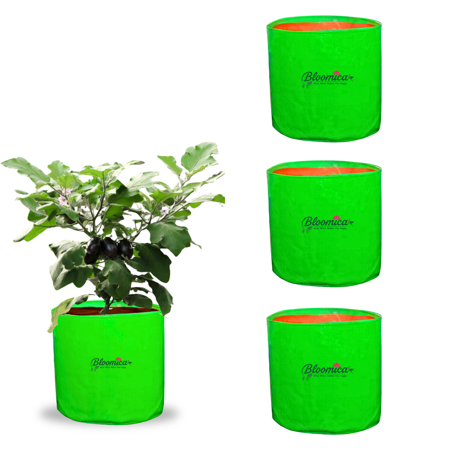 15x15 Inches (1¼x1¼ Ft) - 260 GSM HDPE Round Grow Bag