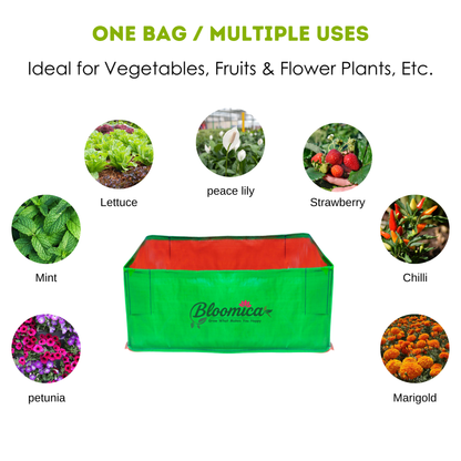 18x12x12 Inches (1½x1x1 Ft ) - 260 GSM HDPE Rectangular Grow Bag