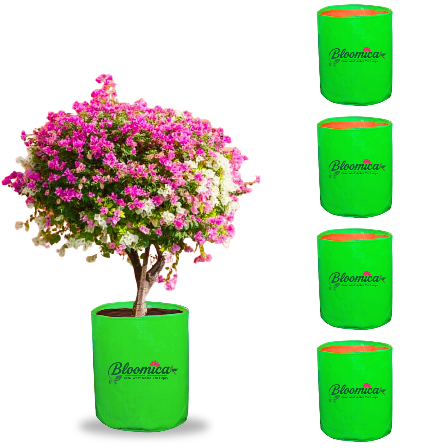 18x24 Inches (1½x2 Ft) - 260 GSM HDPE Round Grow Bag