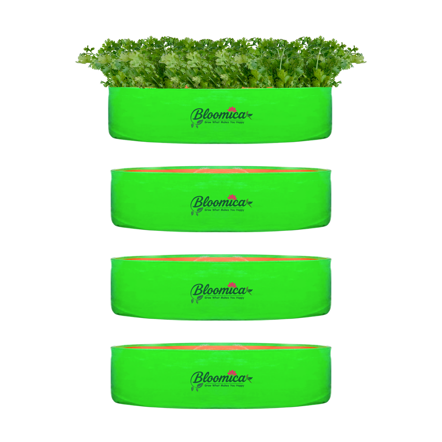 18x6 Inches (1½x 1⁄2 Ft) - 260 GSM HDPE Round Spinach Grow Bag
