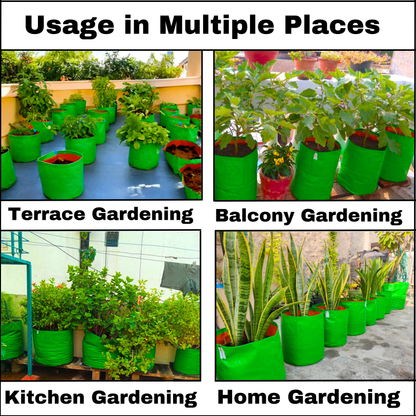 18x9 Inches (1½x¾ Ft) - 260 GSM HDPE Round Spinach Grow Bag