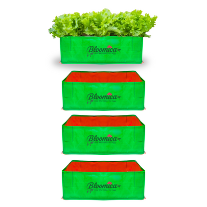 24x12x9 Inches (2x1x¾ Ft ) - 260 GSM HDPE Rectangular Grow Bag