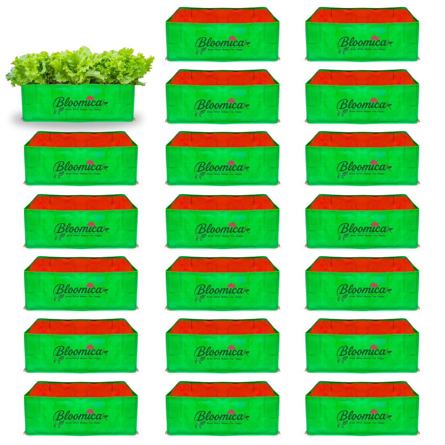 24x12x9 Inches (2x1x¾ Ft ) - 260 GSM HDPE Rectangular Grow Bag