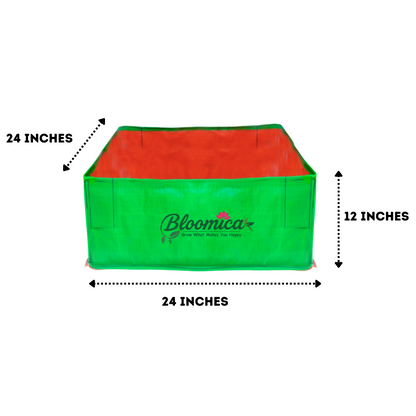 24x24x12 Inches (2x2x1 Ft) - 260 GSM HDPE Rectangular Grow Bag