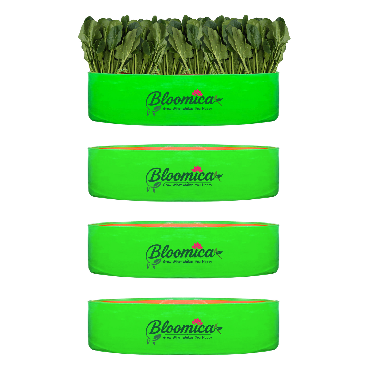 24x6 Inches (2x 1⁄2 Ft) - 260 GSM HDPE Round Spinach Grow Bag