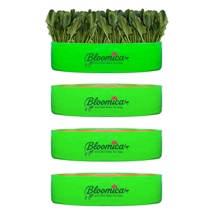 24x6 Inches (2x 1⁄2 Ft) - 260 GSM HDPE Round Spinach Grow Bag