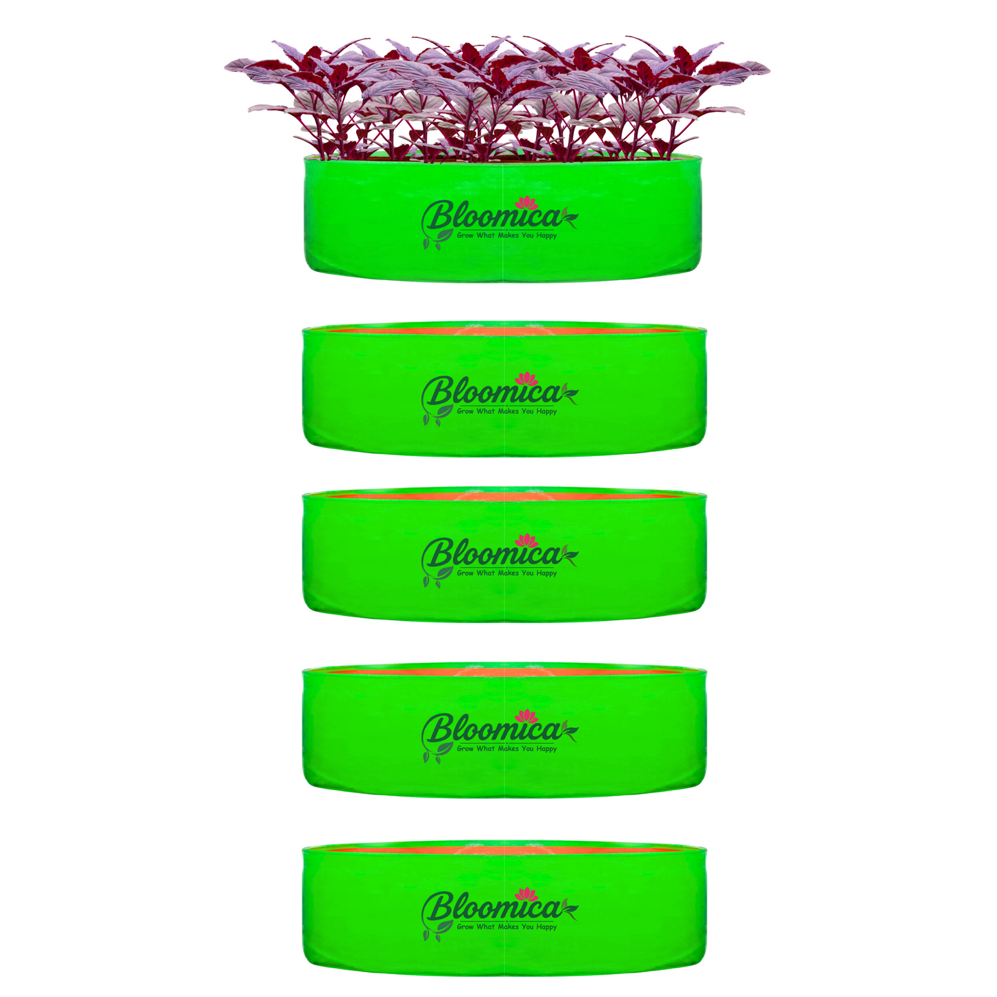 24x9 Inches (2x¾ Ft) - 260 GSM HDPE Round Spinach Grow Bag