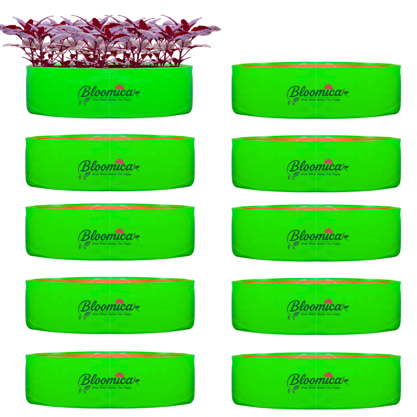 24x9 Inches (2x¾ Ft) - 260 GSM HDPE Round Spinach Grow Bag