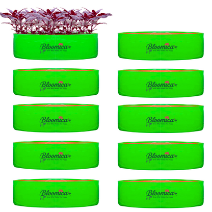 24x9 Inches (2x¾ Ft) - 260 GSM HDPE Round Spinach Grow Bag