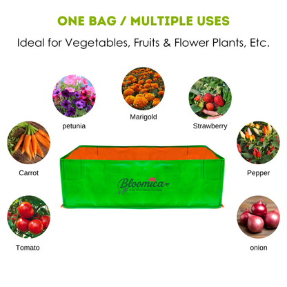 36x12x12 Inches (3x1x1 Ft) - 260 GSM HDPE Rectangular Grow Bag