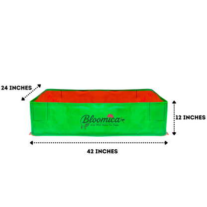 48x24x12 Inches (4x2x1 Ft) - 260 GSM HDPE Rectangular Grow Bag