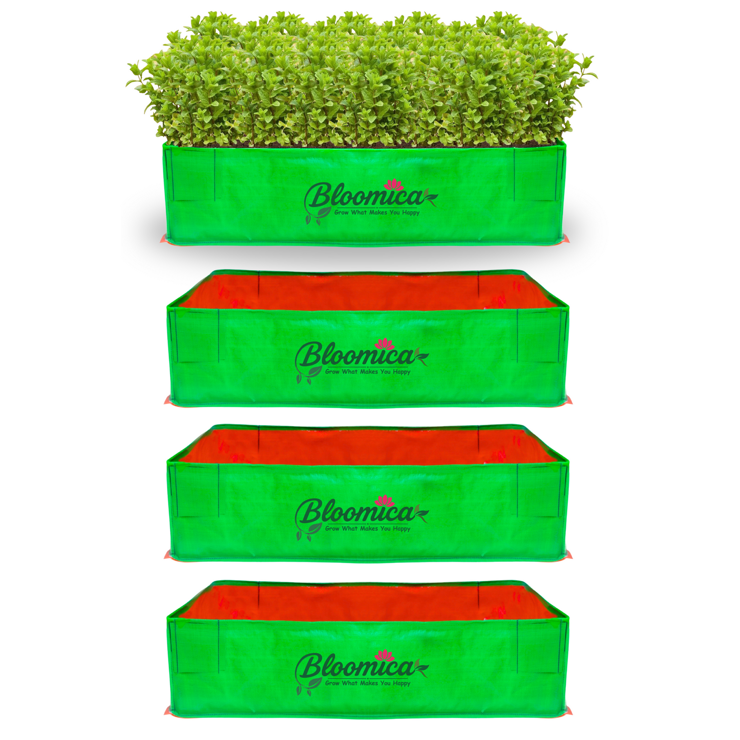 48x24x12 Inches (4x2x1 Ft) - 260 GSM HDPE Rectangular Grow Bag