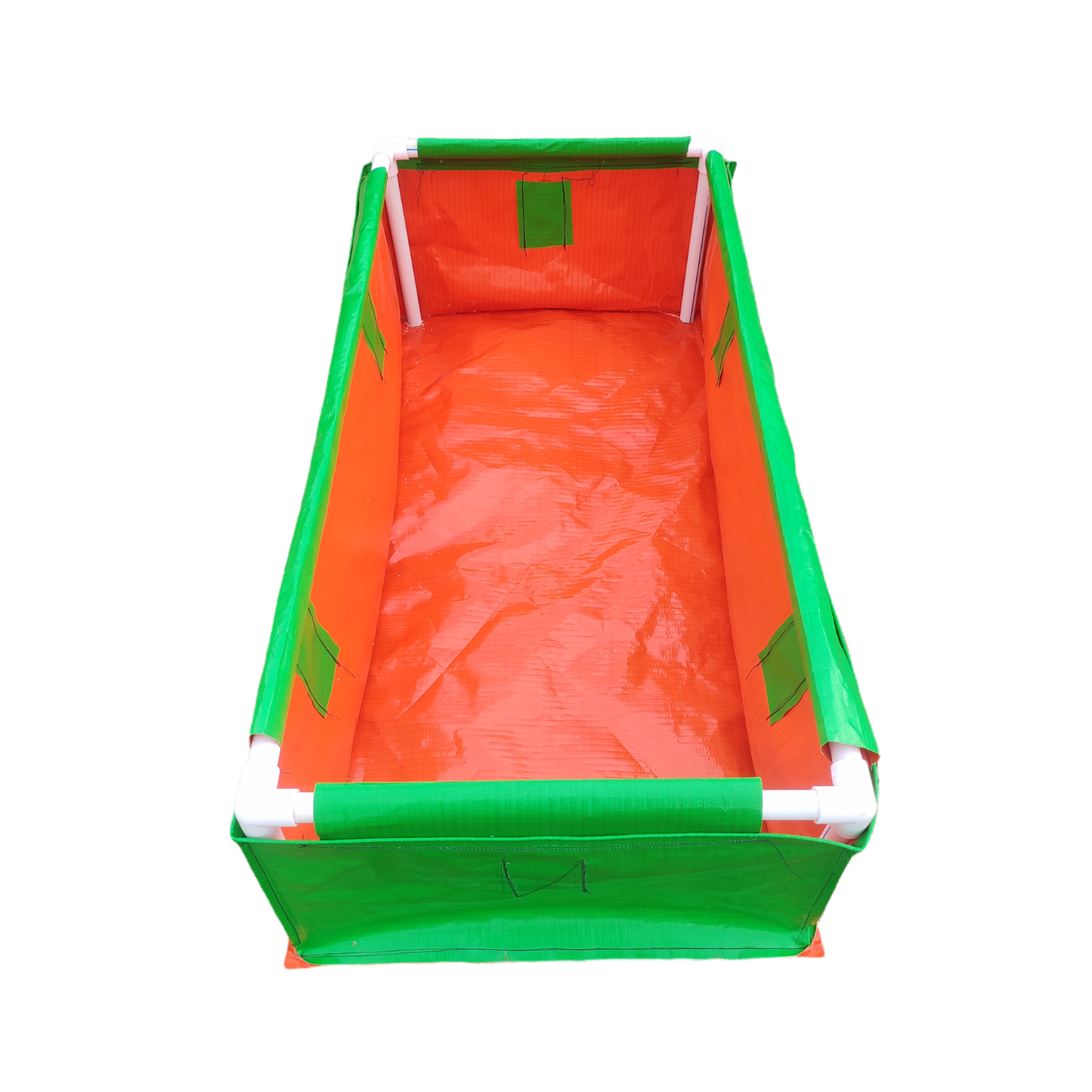 48x24x12 Inches (4x2x1 Ft) - 220 GSM HDPE Rectangular Grow Bag With Supporting PVC Pipes