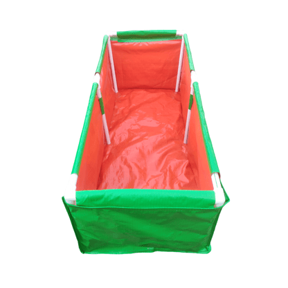 60x24x18 Inches (5x2x1.5 Ft) - 220 GSM HDPE Rectangular Grow Bag With Supporting PVC Pipes