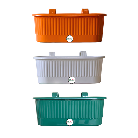 Tiranga Window Planter India Flag Tricolour Planter for Balcony