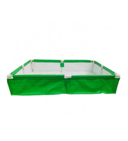 72x48x12 Inches (6x4x1 Ft) - 400 GSM HDPE Rectangular Grow Bag With Supporting PVC Pipes