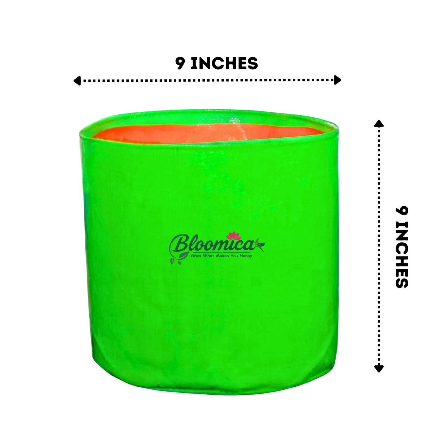 9x9 Inches (¾x¾ Ft) - 260 GSM HDPE Round Grow Bag