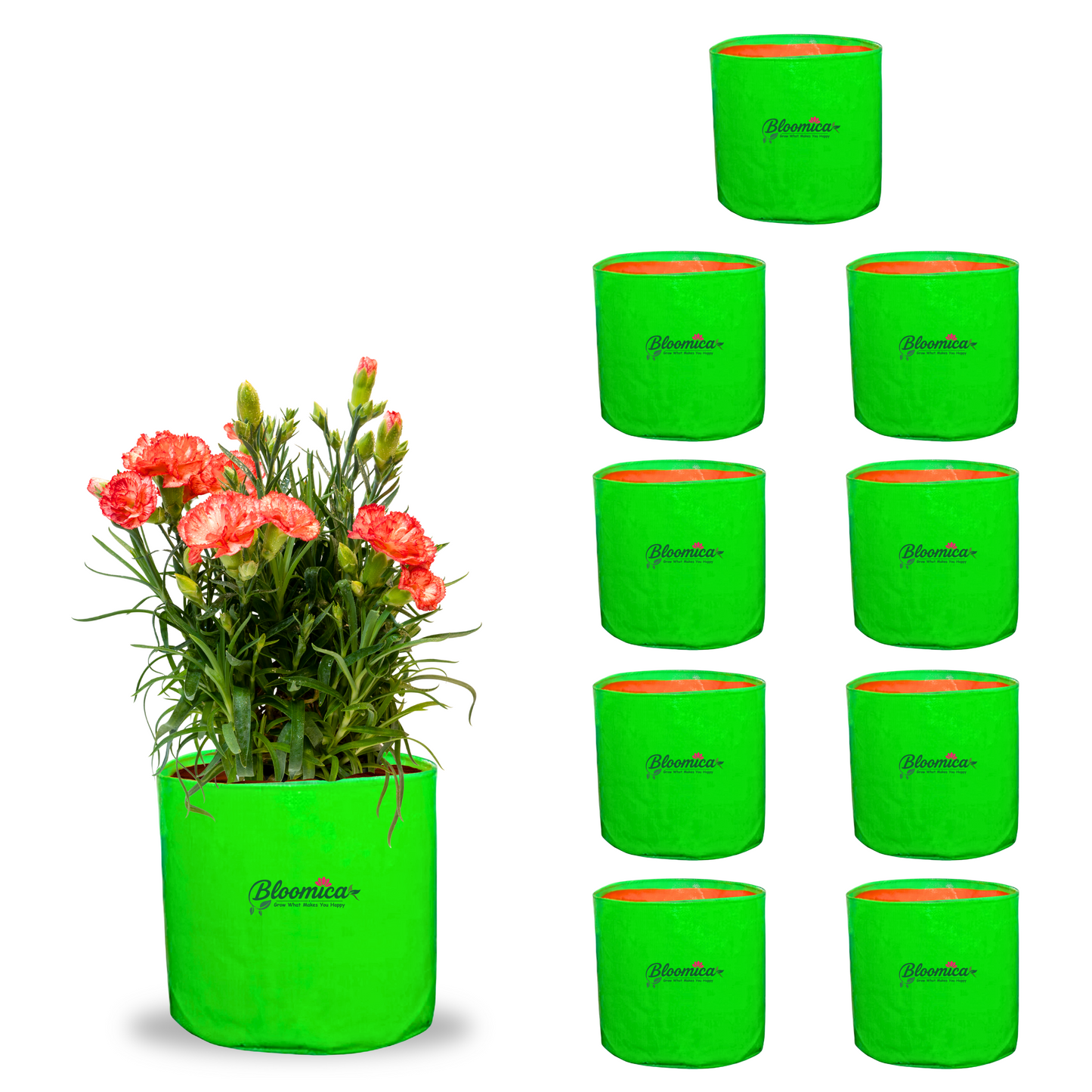 9x9 Inches (¾x¾ Ft) - 260 GSM HDPE Round Grow Bag