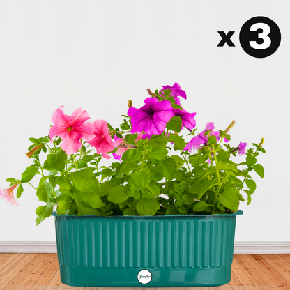 Balcony Railing Planter - Green Colour