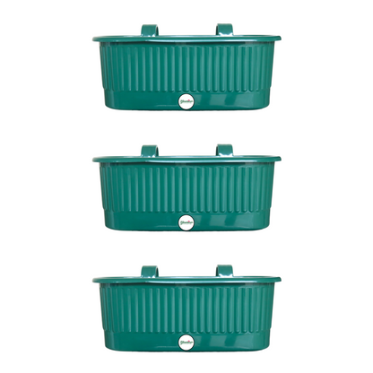 Balcony Railing Planter - Green Colour