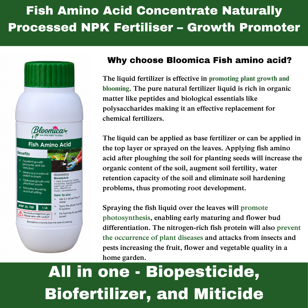 Fish Amino Acid – Liquid Organic Plant Growth Promoter