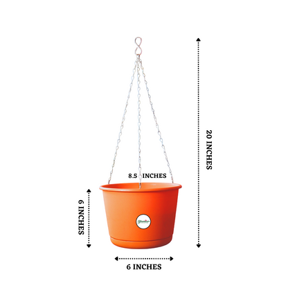Breezy Balcony Hanging Planter - Terracotta Colour