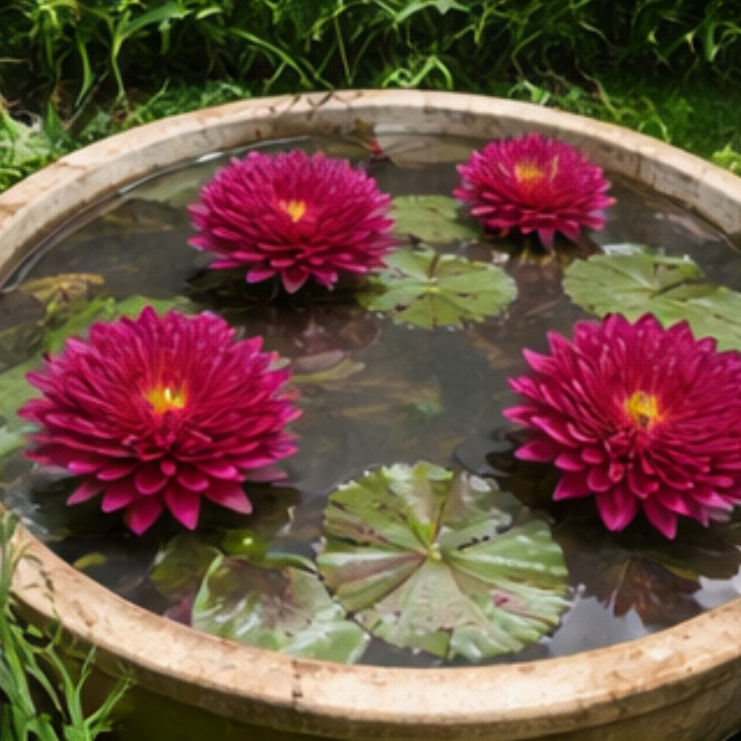 Cherry Nutcha – Rare Exotic Tropical Waterlily (Sprouted Tuber)