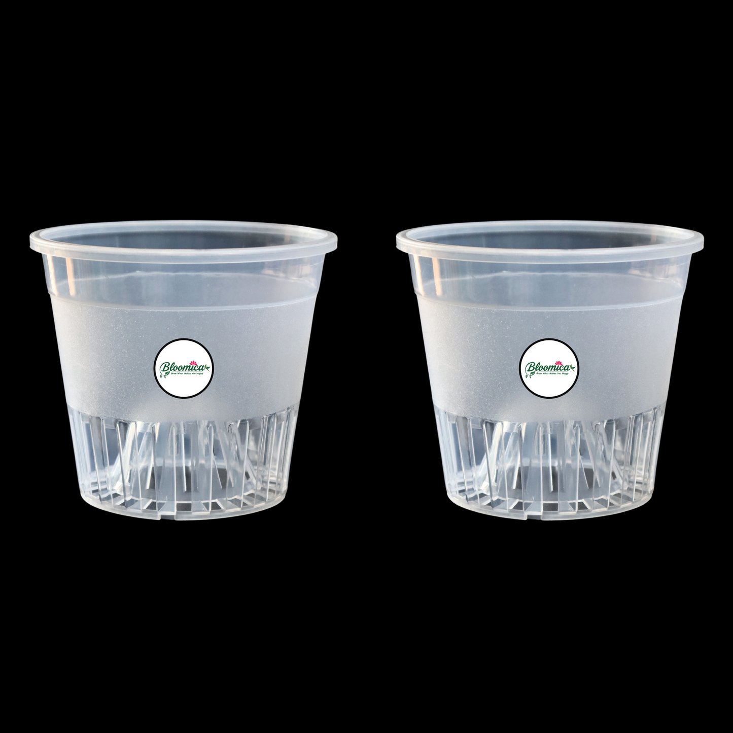 Clear Orchid Pot With Dome - 4 Inches